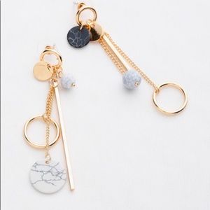 Dangle mix match earrings